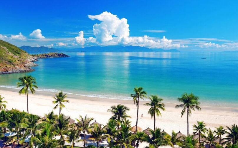 A beach in Nha Trang, Khanh Hoa province, south-central Vietnam. Photo courtesy of the government's portal.