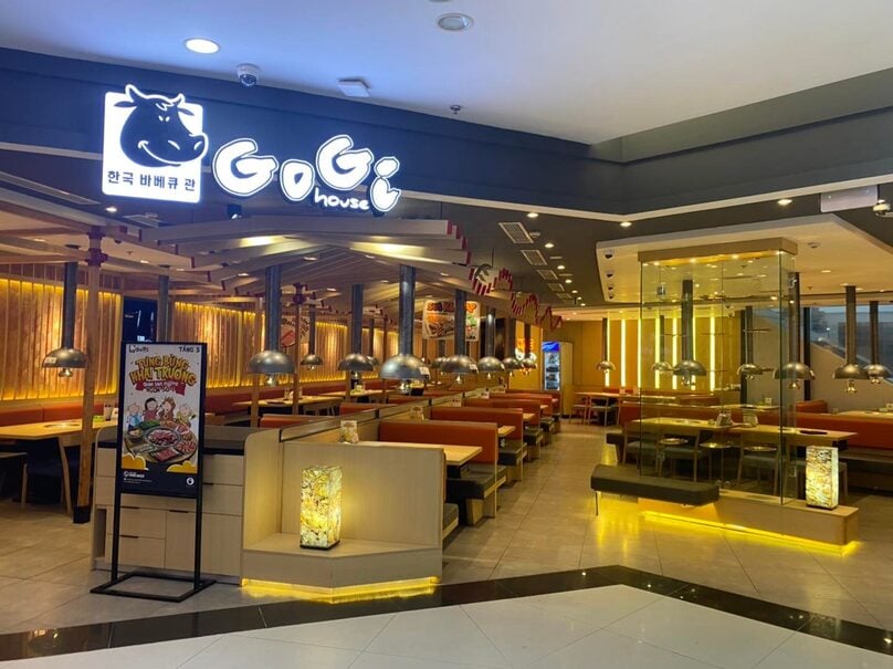 Gogi House, a brand of Golden Gate. Photo courtesy of Vincom Mega Mall Royal City, Thanh Xuan district, Hanoi.