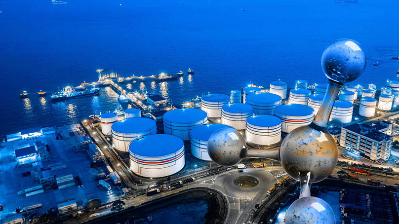 An artist’s impression of an ammonia compound in Abu Dhabi. Photo courtesy of ITP Media Group.
