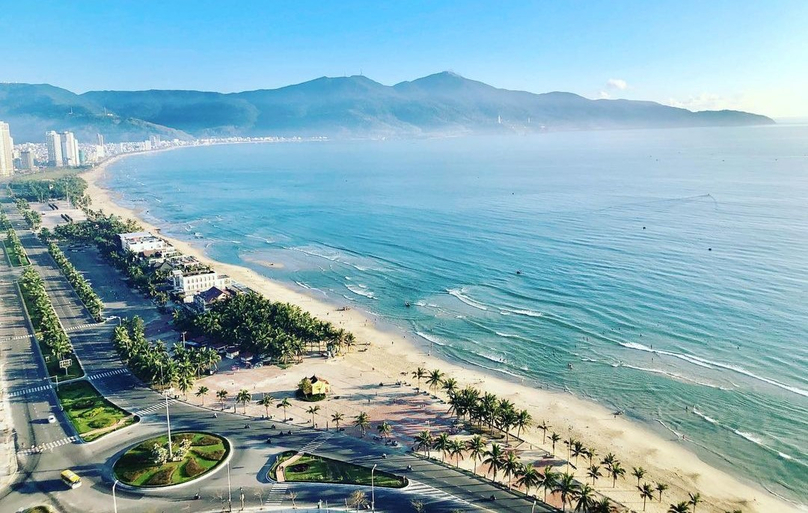 My Khe beach in Son Tra district, Danang city, central Vietnam. Photo courtesy of VinWonders.