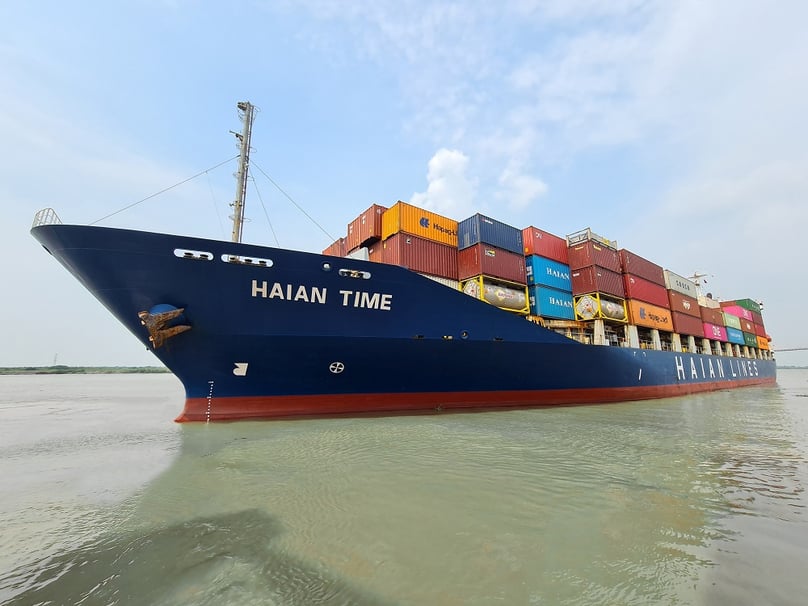 An HAH container ship. Photo courtesy of the company.