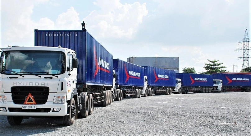 Container trucks belonging to Indo Trans Logistics in Ho Chi Minh City, southern Vietnam. Photo courtesy of the company.