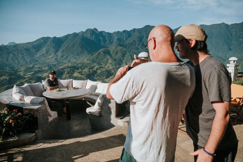 The Moffatts shot a music video in Sapa to promote Vietnam's tourism. Photo courtesy of HAY Glamping Music Festival.