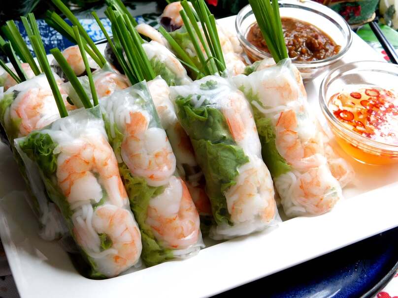 Goi cuon, or fresh summer rolls. Photo courtesy of vietfoodshop.com.