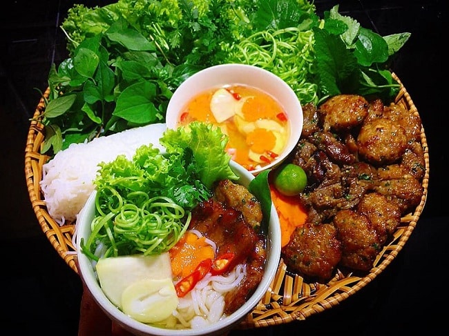 Bun cha, or grilled pork with rice noodles. Photo courtesy of top10tphcm.com.