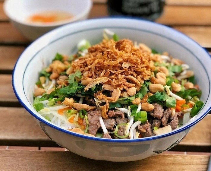 Bun bo Nam Bo, or southern region beef noodle soup. Photo courtesy of vinpearl.com.