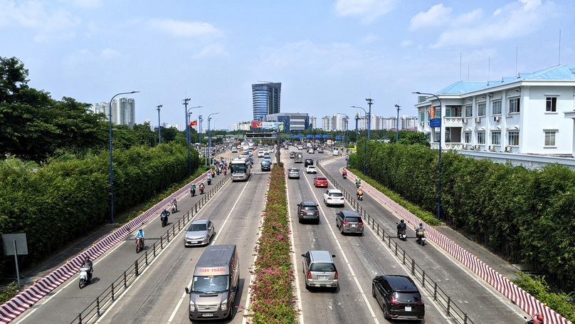 Mai Chi Tho Boulevard in Thu Thiem ward, Thu Duc city, east of Ho Chi Minh City. Photo courtesy of Vietnambiz.