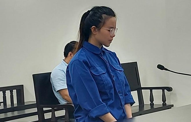 Doan Phuong Anh in court, Hanoi. Photo courtesy of the court.