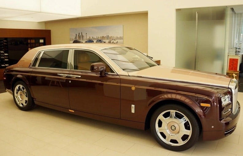 A special Sacred Fire edition of Rolls Royce Phantom in Vietnam. Photo courtesy of Soha newspaper.