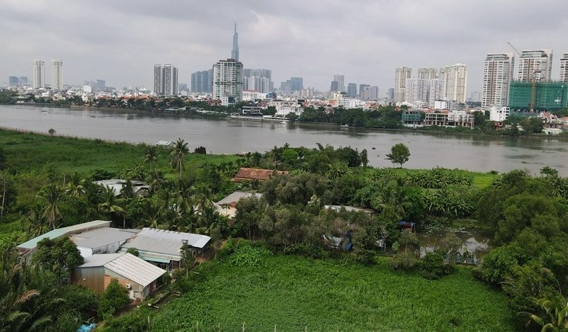 The Binh Quoi-Thanh Da Urban Area project site in Binh Thanh district, HCMC. Photo courtesy of Labor newspaper.