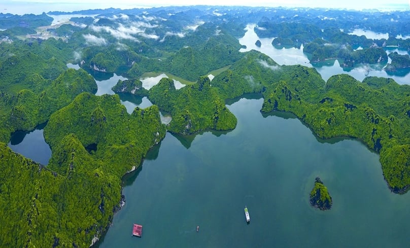 Cat Ba archipelago, a UNESCO-recognized world biosphere reserve, about 50 km from Hai Phong's center, northern Vietnam. Photo courtesy of Vietnam News Agency.