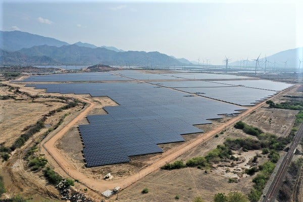 Xuan Thien Xuan Bac 1 and 2 solar farms in Ninh Thuan province, south-central Vietnam. Photo courtesy of Xuan Thien Group.