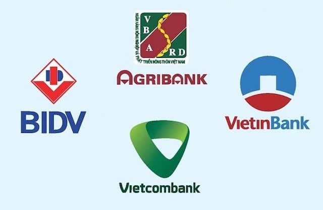 The 'Big 4' banks in Vietnam all had their credit growth cap lifted by the central bank for this year. Photo courtesy of VnBusiness newspaper.