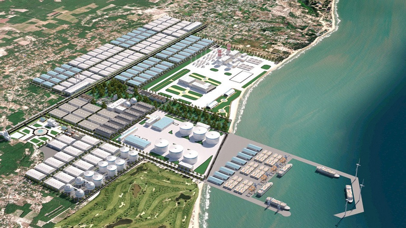 An artist’s impression of Son My Port inside Son My 1 Industrial Park in Binh Thuan province, south-central Vietnam. Photo courtesy of the IP.