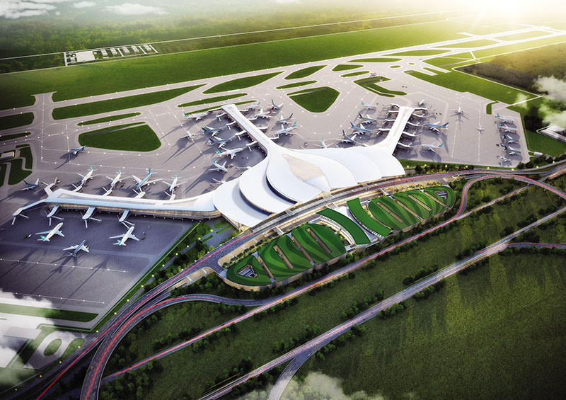 An illustration of Long Thanh International Airport in Dong Nai province. Photo courtesy of ACV.