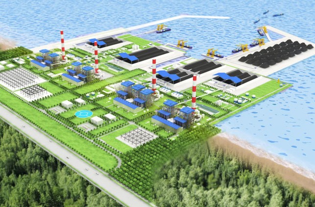 Illustration of Vinh Tan 3 thermal power plant in Binh Thuan, south-central Vietnam. Photo courtesy of the province.