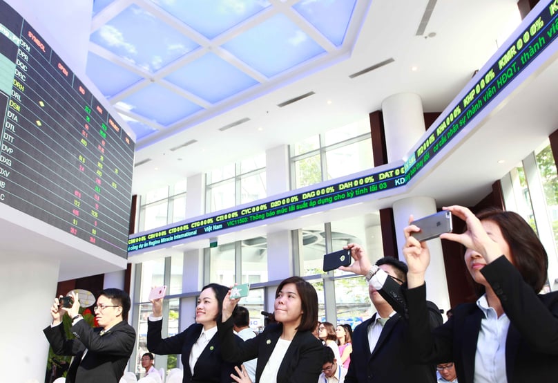Inside the Ho Chi Minh Stock Exchange headquarters. Photo by The Investor/Gia Huy.
