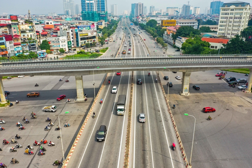 Traffic infrastructure in Hanoi. Photo by The Investor/Trong Hieu. 