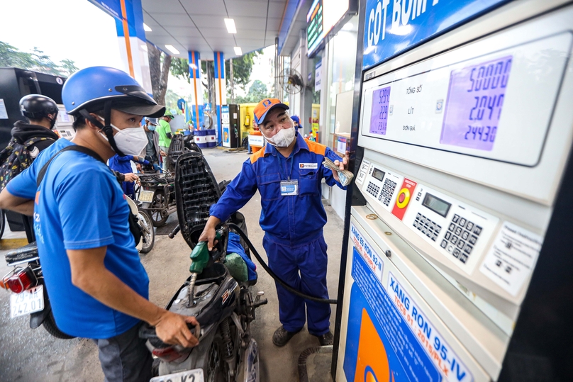 A Petrolimex gasoline station in Hanoi. Photo by The Investor/Trong Hieu.