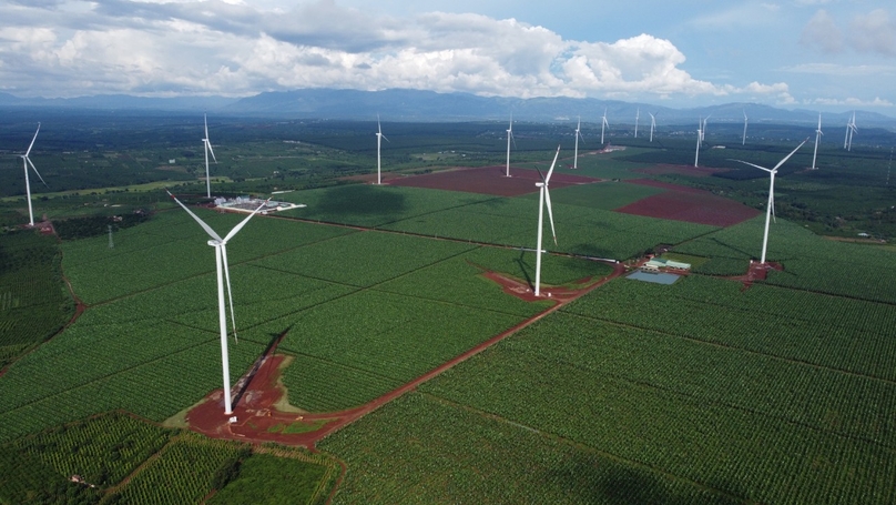 A wind farm in Gia Lai province, Central Highlands of Vietnam. Photo courtesy of Vietnam Electricity.