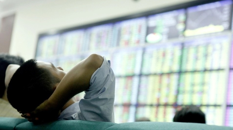 An investor at a securities trading floor in Vietnam. Photo by The Investor/Gia Huy.