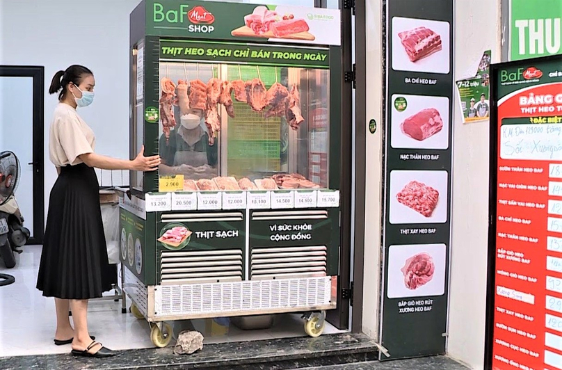  A BaF pork retail point in Vietnam. Photo courtesy of the company.