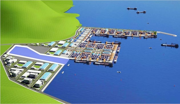 An illustration of Lien Chieu port. Photo courtesy of the Danang administration.