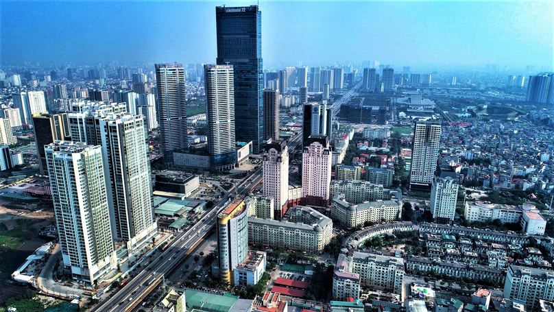 High-rise buildings in Hanoi. Photo courtesy of the government's portal.
