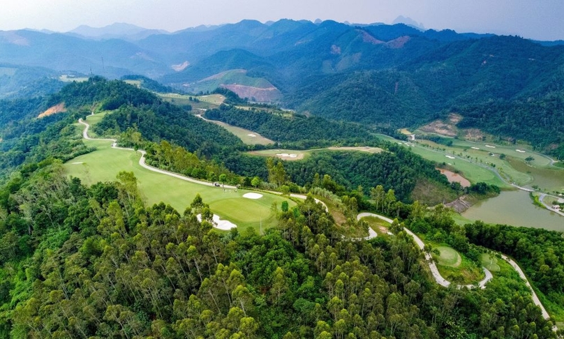Hilltop Valley Golf Club in Hoa Binh province, northern Vietnam. Photo courtesy of the golf course.