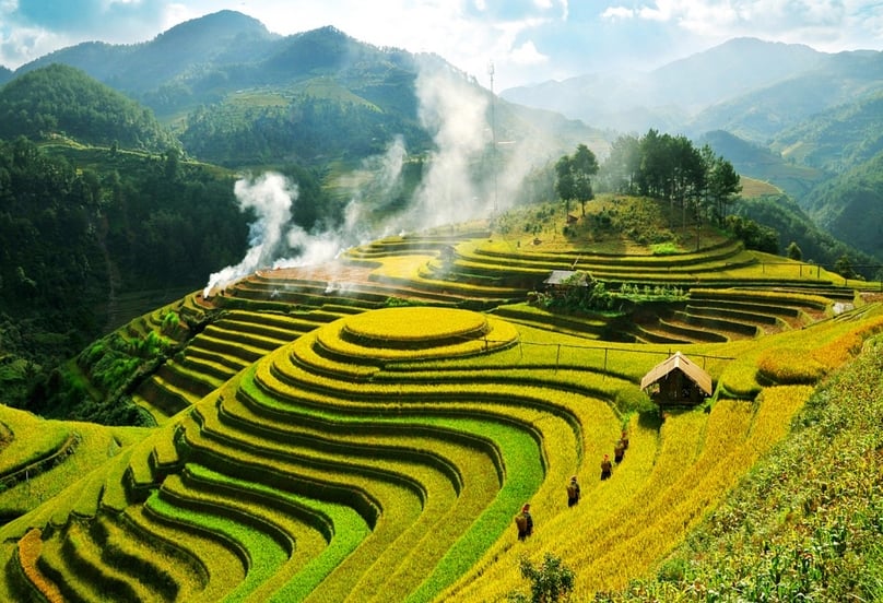 Muong Hoa valley, about 10 km southeast of Sapa town, northern Vietnam. Photo courtesy of Vienamisawesome.