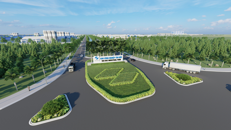 Illustration of Tan Duc Industrial Park in Binh Thuan province, south-central Vietnam. Photo courtesy of Sonadezi.
