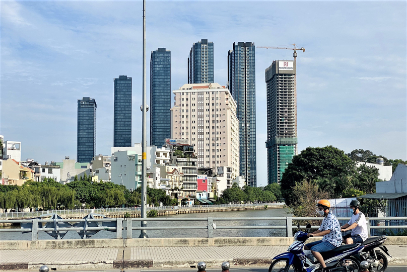 Buildings in downtown Ho Chi Minh City, southern Vietnam. Photo courtesy of Youth newspaper.