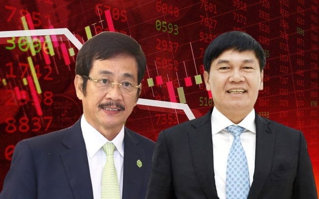 Tran Dinh Long, chairman of Hoa Phat Group (R) and Bui Thanh Nhon, chairman of Nova Group. Photo courtesy of Economy & Securities magazine.