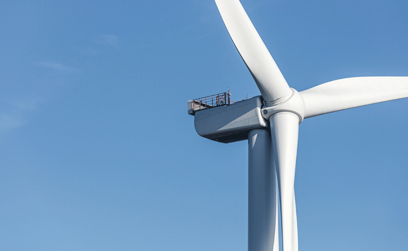 A wind turbine. Photo courtesy of Orsted.