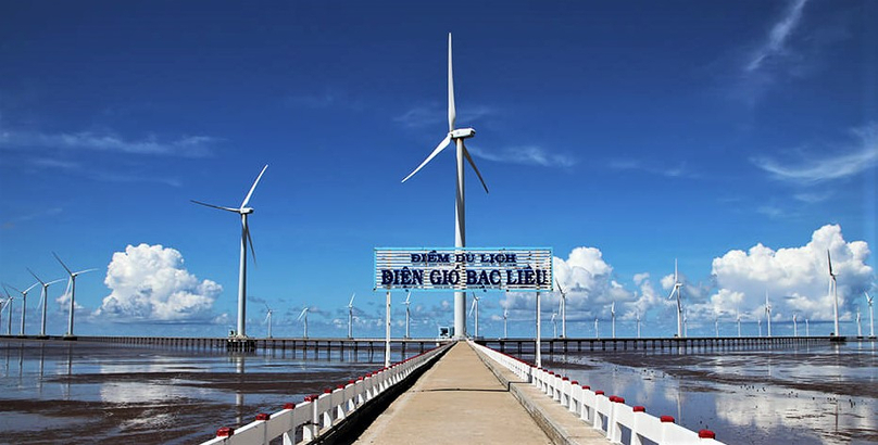 A wind farm in Bac Lieu province, southern Vietnam. Photo courtesy of the province’s portal.