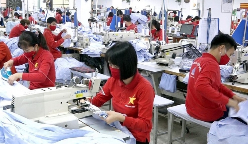 Workers in a garment production line in Vietnam. Photo courtesy of Voice of Vietnam.