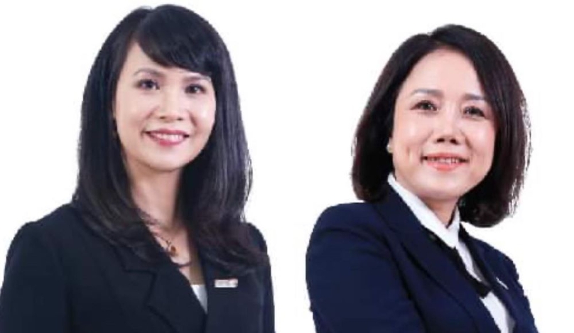 Tran Tuan Anh (L) and Nguyen Thuy Quynh Huong. Photo courtesy of the bank.