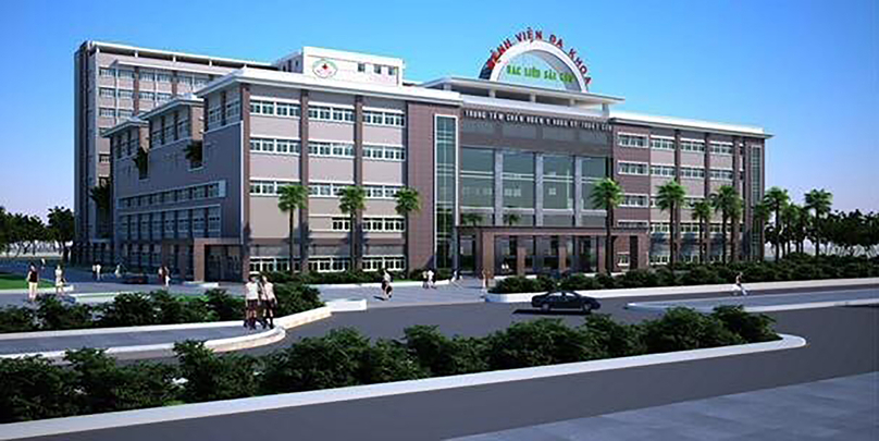 The Bac Lieu-Saigon General Hospital is designed to have 10 storeys housing 400 outpatient and 436 inpatient beds. Photo courtesy of the company.