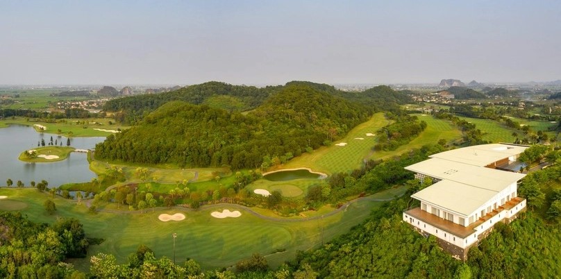 The Royal Golf Course in Ninh Binh province, northern Vietnam. Photo courtesy of the golf course.