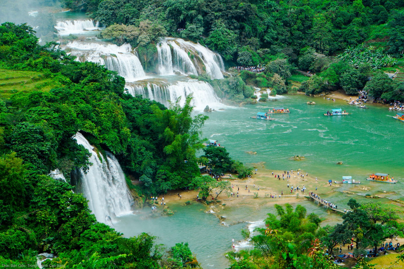 Non Nuoc Cao Bang has been recognised as a UNESCO global geopark. Photo courtesy of Labor newspaper.