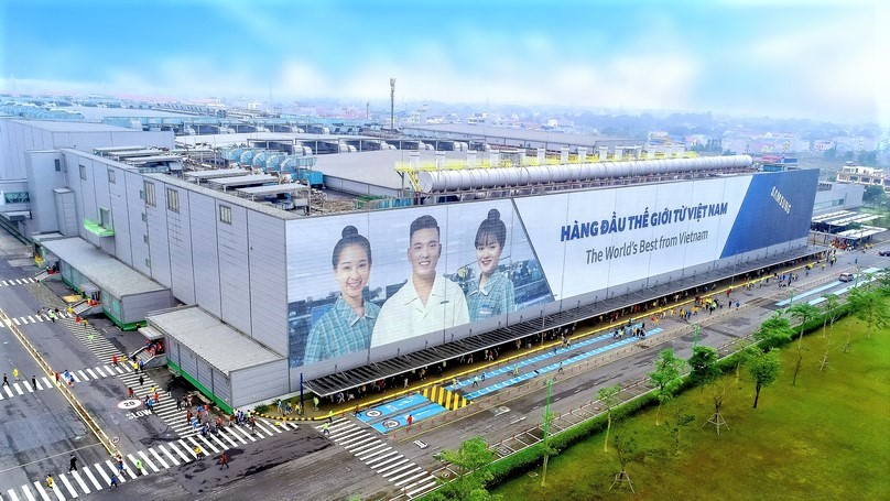 A Samsung factory in Thai Nguyen province, northern Vietnam, where Samsung smartphones are made. Photo courtesy of the company.