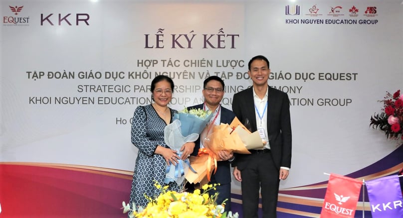 KKR-backed EQuest and Khoi Nguyen Education celebrate their strategic partnership on December 5, 2022. Photo courtesy of EQuest.