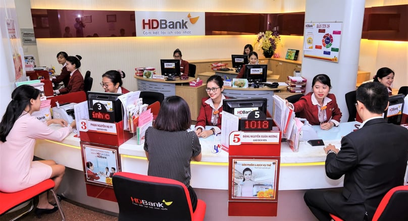  A transaction office of HDBank. Photo courtesy of the bank.