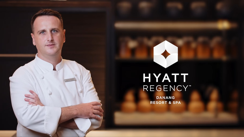 Italian chef Marco Postillo at Hyatt Regency Danang Resort & Spa. Photo courtesy of Hyatt Regency Danang.
