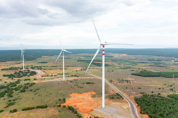 A wind farm in Binh Thuan province, south-central Vietnam. Photo courtesy of GIZ Vietnam