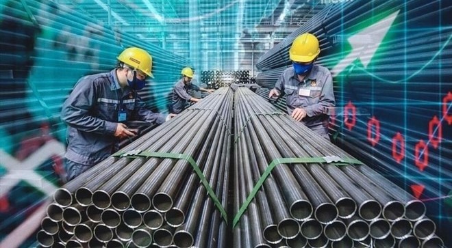 Steel stocks rallied in the December 16, 2022 session thanks to the recovery of global steel prices. Photo courtesy of Securities Investment magazine