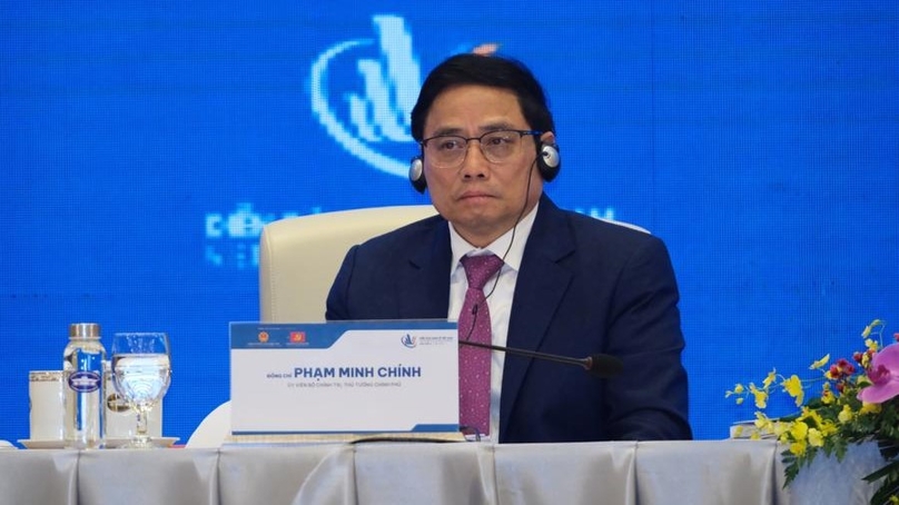 Prime Minister Pham Minh Chinh at the Vietnam Economic Forum in Hanoi on November 17, 2022. Photo courtesy of the government's portal.