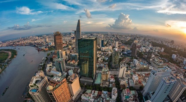 The central business district in Ho Chi Minh City. Photo courtesy of Vietnam News Agency.