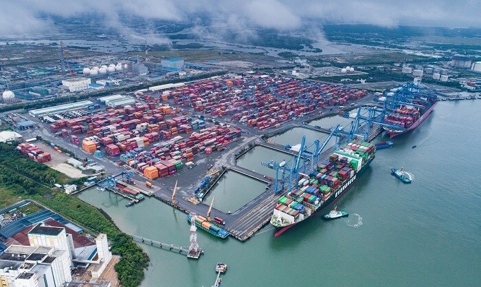 A corner of Cai Mep-Thi Vai port cluster in Ba Ria-Vung Tau province, southern Vietnam. Photo courtesy of the provincial portal.