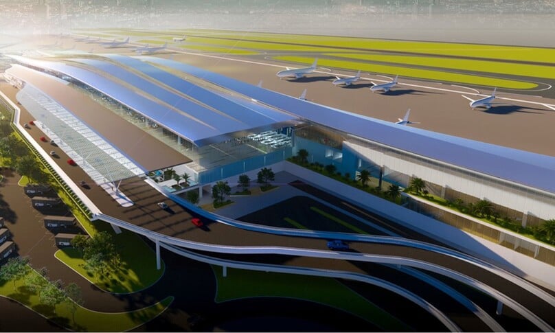 Design of Terminal T3 inspired by the image of ‘Ao dai’. Photo courtesy of Airports Corporation of Vietnam (ACV).